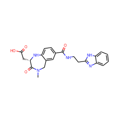 CN1Cc2cc(C(=O)NCCc3nc4ccccc4[nH]3)ccc2N[C@@H](CC(=O)O)C1=O ZINC000013763779