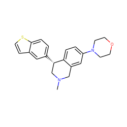 CN1Cc2cc(N3CCOCC3)ccc2[C@@H](c2ccc3sccc3c2)C1 ZINC000150226540