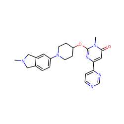 CN1Cc2ccc(N3CCC(Oc4nc(-c5ccncn5)cc(=O)n4C)CC3)cc2C1 ZINC000146558198