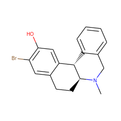 CN1Cc2ccccc2[C@H]2c3cc(O)c(Br)cc3CC[C@@H]21 ZINC000013739907