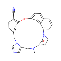 CN1Cc2cncn2Cc2ccc(C#N)c(c2)Oc2ccc3cccc(c3c2)N2CC[C@H]1C2=O ZINC000013473914