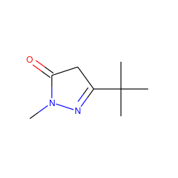 CN1N=C(C(C)(C)C)CC1=O ZINC000000092407