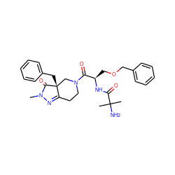 CN1N=C2CCN(C(=O)[C@@H](COCc3ccccc3)NC(=O)C(C)(C)N)C[C@@]2(Cc2ccccc2)C1=O ZINC000004393135