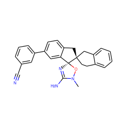 CN1O[C@@]2(N=C1N)c1cc(-c3cccc(C#N)c3)ccc1C[C@@]21CCc2ccccc2C1 ZINC000116246956