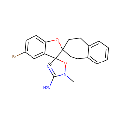 CN1O[C@@]2(N=C1N)c1cc(Br)ccc1OC21CCc2ccccc2CC1 ZINC000141970613