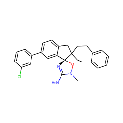 CN1O[C@]2(N=C1N)c1cc(-c3cccc(Cl)c3)ccc1CC21CCc2ccccc2CC1 ZINC000139424994