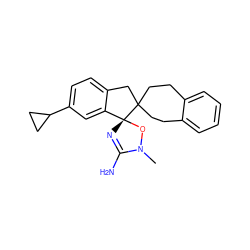 CN1O[C@]2(N=C1N)c1cc(C3CC3)ccc1CC21CCc2ccccc2CC1 ZINC000201219288