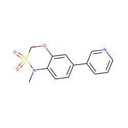 CN1c2ccc(-c3cccnc3)cc2OCS1(=O)=O ZINC000299866707