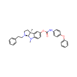 CN1c2ccc(OC(=O)Nc3ccc(Oc4ccccc4)cc3)cc2[C@]2(C)CCN(CCc3ccccc3)[C@H]12 ZINC000049036989