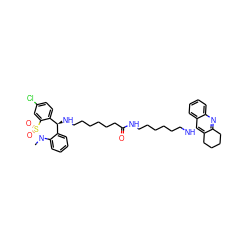 CN1c2ccccc2[C@H](NCCCCCCC(=O)NCCCCCCNc2c3c(nc4ccccc24)CCCC3)c2ccc(Cl)cc2S1(=O)=O ZINC001772603086