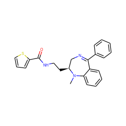 CN1c2ccccc2C(c2ccccc2)=NC[C@@H]1CCNC(=O)c1cccs1 ZINC000000593691