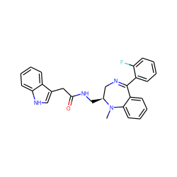 CN1c2ccccc2C(c2ccccc2F)=NC[C@@H]1CNC(=O)Cc1c[nH]c2ccccc12 ZINC000027520910