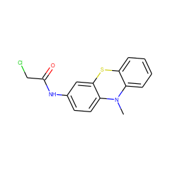 CN1c2ccccc2Sc2cc(NC(=O)CCl)ccc21 ZINC000064700509