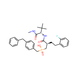 CNC(=O)[C@@H](NC(=O)[C@@H](CCc1ccccc1F)C[P@](=O)(O)Cc1ccc(Cc2ccccc2)cc1)C(C)(C)C ZINC000026400361