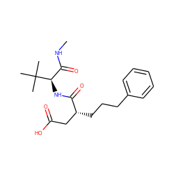 CNC(=O)[C@@H](NC(=O)[C@H](CCCc1ccccc1)CC(=O)O)C(C)(C)C ZINC000027639809