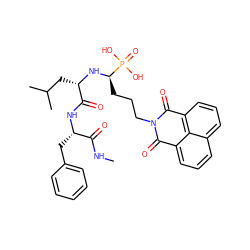 CNC(=O)[C@H](Cc1ccccc1)NC(=O)[C@H](CC(C)C)N[C@H](CCCN1C(=O)c2cccc3cccc(c23)C1=O)P(=O)(O)O ZINC000003930581