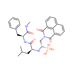 CNC(=O)[C@H](Cc1ccccc1)NC(=O)[C@H](CC(C)C)N[C@H](CN1C(=O)c2cccc3cccc(c23)C1=O)P(=O)(O)O ZINC000003930582