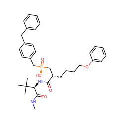 CNC(=O)[C@H](NC(=O)[C@@H](CCCCOc1ccccc1)C[P@](=O)(O)Cc1ccc(Cc2ccccc2)cc1)C(C)(C)C ZINC000028760764