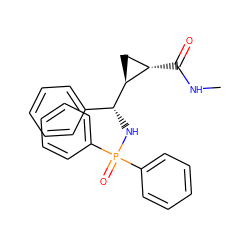 CNC(=O)[C@H]1C[C@@H]1[C@H](NP(=O)(c1ccccc1)c1ccccc1)c1ccccc1 ZINC000008018794