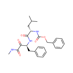 CNC(=O)C(=O)[C@H](Cc1ccccc1)NC(=O)[C@H](CC(C)C)NC(=O)OCc1ccccc1 ZINC000013759581