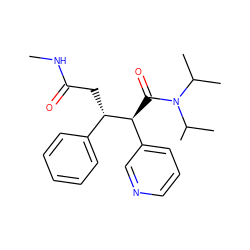 CNC(=O)C[C@@H](c1ccccc1)[C@@H](C(=O)N(C(C)C)C(C)C)c1cccnc1 ZINC000034987600