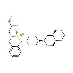 CNC(=O)CN1Cc2ccccc2N(C2CCN([C@@H]3CC[C@@H]4CCCC[C@@H]4C3)CC2)S1(=O)=O ZINC000049031572