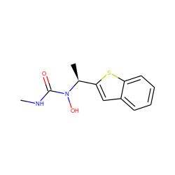 CNC(=O)N(O)[C@@H](C)c1cc2ccccc2s1 ZINC000013762805