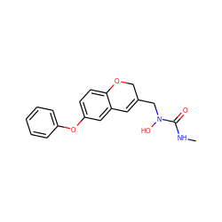 CNC(=O)N(O)CC1=Cc2cc(Oc3ccccc3)ccc2OC1 ZINC000013833870