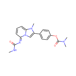 CNC(=O)N=c1cccc2n(C)c(-c3ccc(OC(=O)N(C)C)cc3)cn12 ZINC000377819943