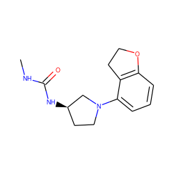 CNC(=O)N[C@@H]1CCN(c2cccc3c2CCO3)C1 ZINC000013587869