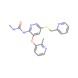 CNC(=O)Nc1ncc(SCc2ccccn2)cc1Oc1cccnc1C ZINC000299819113