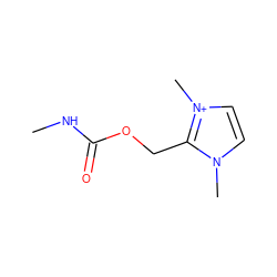 CNC(=O)OCc1n(C)cc[n+]1C ZINC000000387455