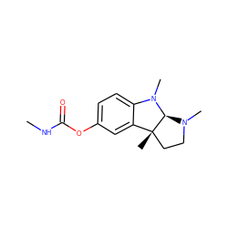 CNC(=O)Oc1ccc2c(c1)[C@@]1(C)CCN(C)[C@@H]1N2C ZINC000053022903