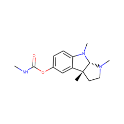 CNC(=O)Oc1ccc2c(c1)[C@@]1(C)CCN(C)[C@H]1N2C ZINC000053151197