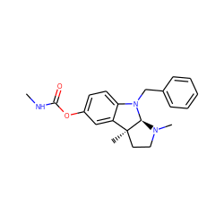 CNC(=O)Oc1ccc2c(c1)[C@]1(C)CCN(C)[C@@H]1N2Cc1ccccc1 ZINC000013765002