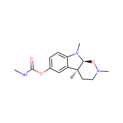 CNC(=O)Oc1ccc2c(c1)[C@]1(C)CCN(C)O[C@@H]1N2C ZINC000000898143