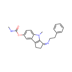 CNC(=O)Oc1ccc2c(c1)c1c(n2C)/C(=N\CCc2ccccc2)CC1 ZINC000027720429