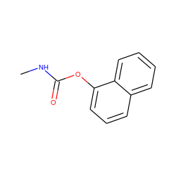 CNC(=O)Oc1cccc2ccccc12 ZINC000000001090