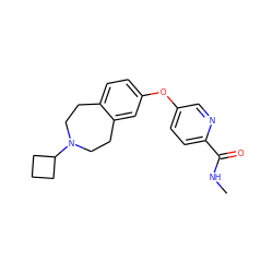 CNC(=O)c1ccc(Oc2ccc3c(c2)CCN(C2CCC2)CC3)cn1 ZINC000103242309