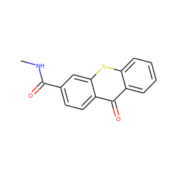 CNC(=O)c1ccc2c(=O)c3ccccc3sc2c1 ZINC000013605974