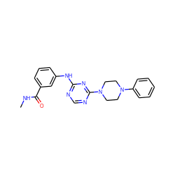 CNC(=O)c1cccc(Nc2ncnc(N3CCN(c4ccccc4)CC3)n2)c1 ZINC000616220948