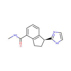 CNC(=O)c1cccc2c1CC[C@@H]2c1ncc[nH]1 ZINC000029046377