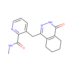 CNC(=O)c1ncccc1Cc1n[nH]c(=O)c2c1CCCC2 ZINC000167343115