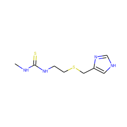 CNC(=S)NCCSCc1c[nH]cn1 ZINC000005114039