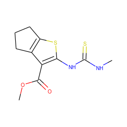 CNC(=S)Nc1sc2c(c1C(=O)OC)CCC2 ZINC000013572742