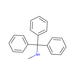 CNC(c1ccccc1)(c1ccccc1)c1ccccc1 ZINC000005668900