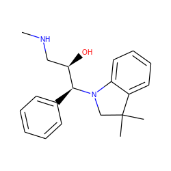 CNC[C@@H](O)[C@H](c1ccccc1)N1CC(C)(C)c2ccccc21 ZINC000045368175