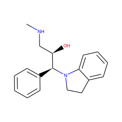 CNC[C@@H](O)[C@H](c1ccccc1)N1CCc2ccccc21 ZINC000035940943