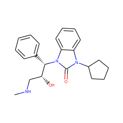 CNC[C@@H](O)[C@H](c1ccccc1)n1c(=O)n(C2CCCC2)c2ccccc21 ZINC000035858803