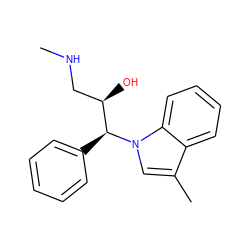 CNC[C@@H](O)[C@H](c1ccccc1)n1cc(C)c2ccccc21 ZINC000035905573